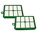 HQRP 2-Pack Hepa Filter compatible with Electrolux EL012B EL012W fits Harmony, Oxygen, Oxygen Ultra, Oxygen 3 Ultra Canister, Aptitude Upright Vacuum Cleaners, 1130939-01 S-Filter Replacement