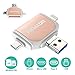 Micro SD Card Reader,BOYMXU Memory Card Reader Compatible with iPhone iPad Andriod MacBook Computer,Tf Card Reader Adapter for USB C,Micro USB,USB,Picture Video Viewer Camera-Gold