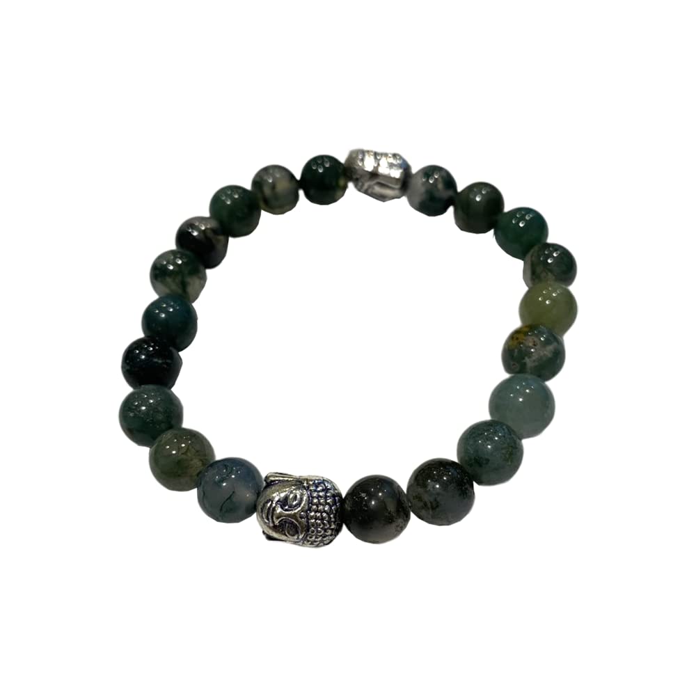 VIE Buddha Bracelet (Moss Agate)