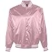 Augusta Sportswear Men's Satin Baseball Jacket/Striped Trim