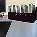 Evelots Magazine File Holder - Set of 12 Black - Office Desk Organizer - Sturdy Cardboard - New Upgraded Double Front Panel for More Stability - Full 4 Inch Wide - Easy Assemble