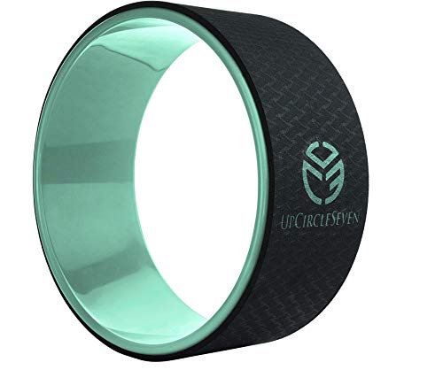 MovenSports – Mini Dharma Yoga Wheel Set with Thicker Foam Padding – Includes Carry Case, Cooling Towel, Exercise Guide for Poses – Perfect Small Roller for Back Pain, Stretching & Improving Backbend