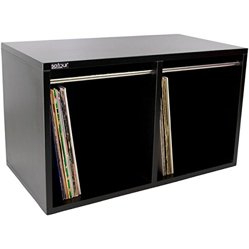Sefour Vinyl Record Carry Box Black