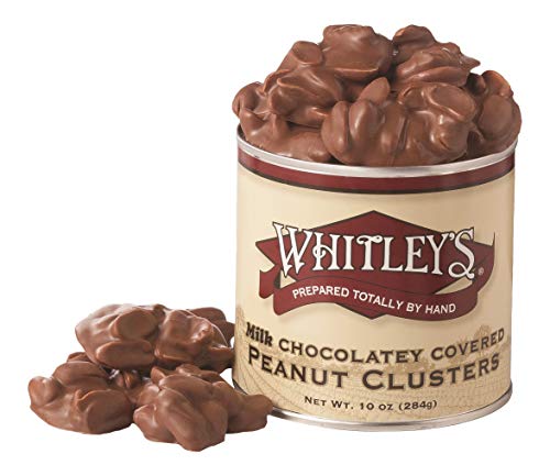 Whitley's Milk Chocolatey Covered Peanut Clusters 10 Ounce Tin - Thumbnail 3
