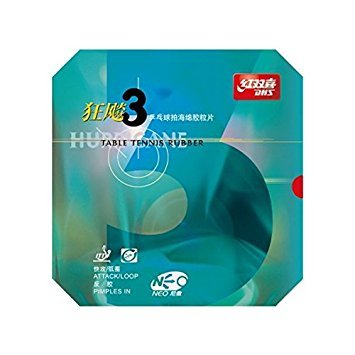 Tibhar Unisex Dhs Hurricane Neo 3 (Red, 2.15 Mm) Table Tennis Rubber, Red, mm UK