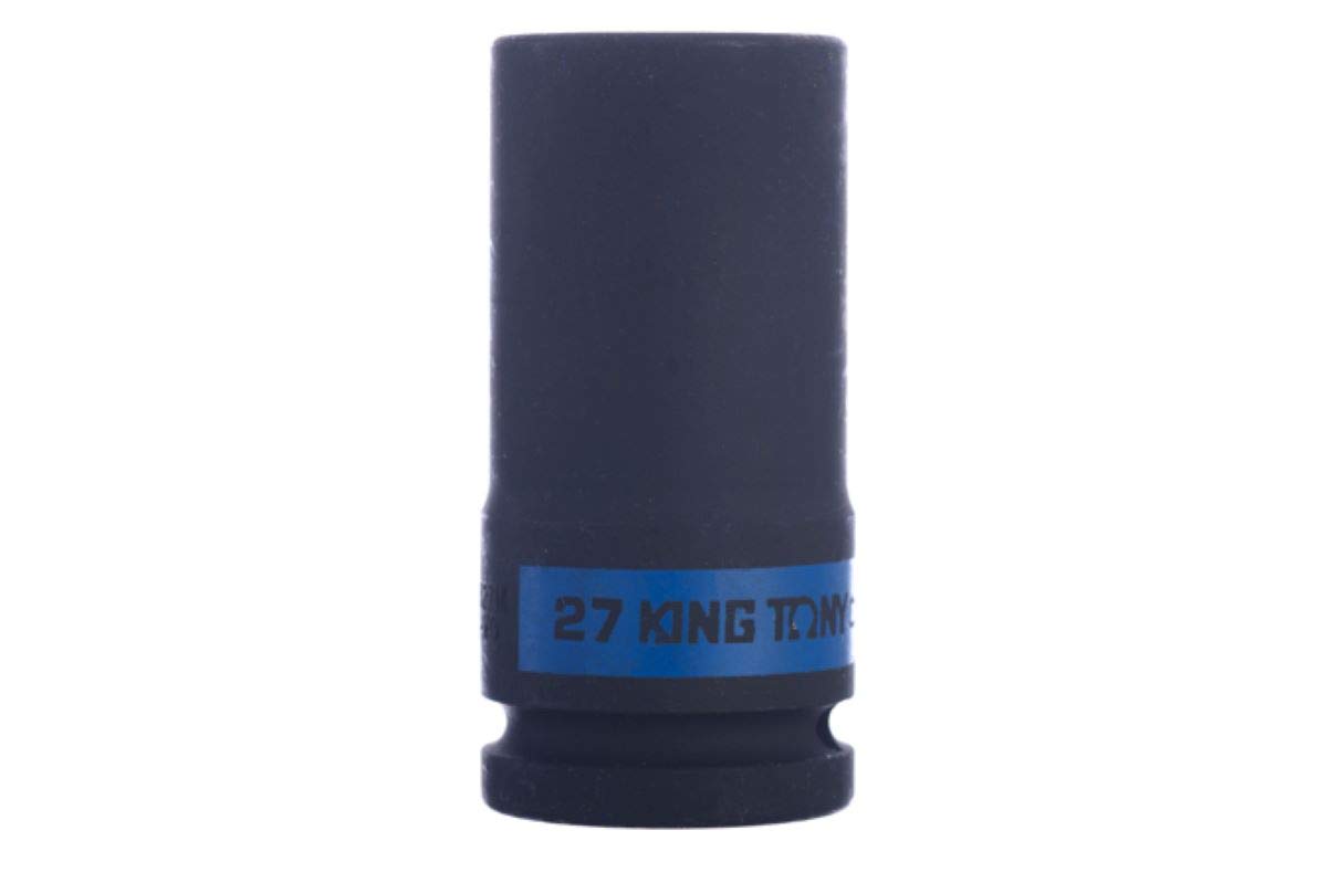 KING TONY 643527M Socket De Impacto Long 3/4" 27mm for DIYers & Professionals, Built for Repair and Installation tasks, 27mm