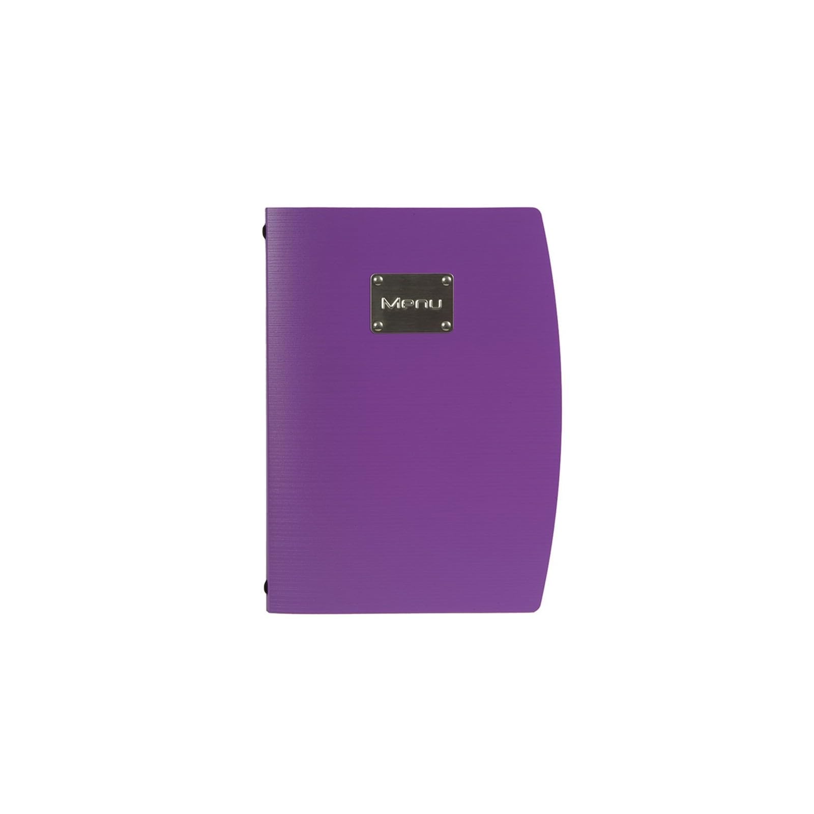 Securit Rio A4 Menu Holder with Fork Design Front Plate and 1 Double Insert - Purple