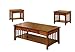 Furniture of America Francia 3-Piece Mission Style Table Set, Antique Oak Finish