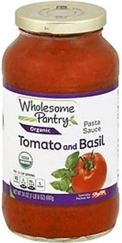 ORGANIC TOMATO BASIL PASTA SAUCE WHOLESOME PANTRY" price in Saudi ...