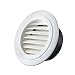 Hon&Guan 8'' Soffit Exhaust Vent, 8 Inch Round Wall Vent Cover for Bathroom Office Home (ø200mm)