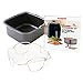 Nuwave 2pc Brio Air Fryer Cooking Accessory Kit, Reversible Rack and Baking Pan, Compatible with 3QT Brio Air Fryers or Larger