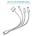 Multi USB Charger Adapter, Gempion 4 in 1 Charging Cable Lightning And Micro USB for iPhone 6, Plus, 5s iPad iPod Samsung Galaxy HTC Power Bank and External Battery Portable Charger and Many More