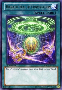 Yu-Gi-Oh! - Hieratic Seal of Convocation (GAOV-EN056) - Galactic Overlord - 1st Edition - Rare
