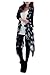 CA Mode Women's Skull Print Open Cardigan Asymmetric Blouse Top Black M to L,Black,M to L