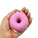 RealFun Donuts shape USB Cable Manager, Silicon Cord Case, Earphone Turtle Reel Winder, Portable Cable Storage, Compatable Wire Organizer (Pink)