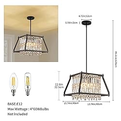 LMQNINE Dining Room Light Fixture Farmhouse