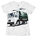 Shirts That Go Little Boys' Garbage Truck T-Shirt 6 White
