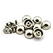 LQ Industrial 8pcs 1/2 inch Silver Purse Handbag Feet Mushroom Type Nailhead Hollow Round Head Stud Metal Philip Screw-Back Spike Studs Rivet Leather Craft DIY 12mm
