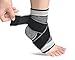 U-pick Ankle Compression Braces for Men&Women, Adjustable Ankle Support Sleeve Socks for Plantar Fasciitis, Achilles Tendon, Minor Sprains and Foot Pain Relief (Gray-Single)