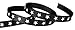 Hip Girl Boutique 5yd 3/8" Patriotic Star Cheer Grosgrain Ribbon--Black/White. For High School Cheer Bows.