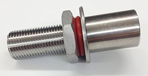 Quick Fit XL Weldless Bulkhead All Thread with Coupling