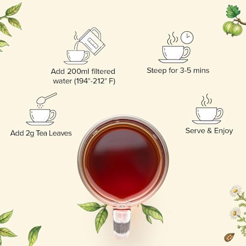 VAHDAM Top 10 Favourites Tea Sampler Set | Loose Leaf Tea (50+ Cups) | Tea Variety Pack with Green, Herbal, Black & Chai Brew | Vacuum Sealed For Freshness | Brew Hot & Cold