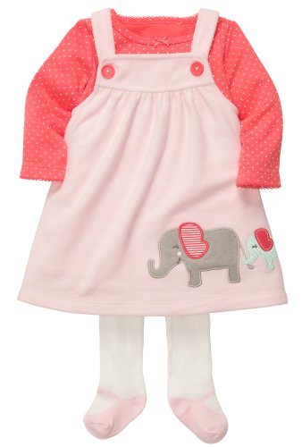 Carter's Baby Girls 3-piece Microfleece Jumper Set (12 Months, Pink/Coral)
