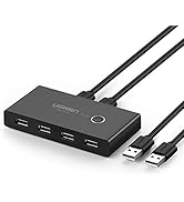 UGREEN USB Switch Selector KVM Switch 2 Computers Sharing 4 USB Devices USB 2.0 Peripheral Switch...