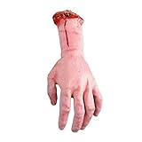 HOAEY Severed Cut Off Fake Bloody Hand Latex Arm Hand Halloween Prop (Random delivery)