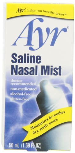 AYRSaline Nasal Mist, 1.69-Ounce Spray Bottles (Pack Of 6) by Ayr