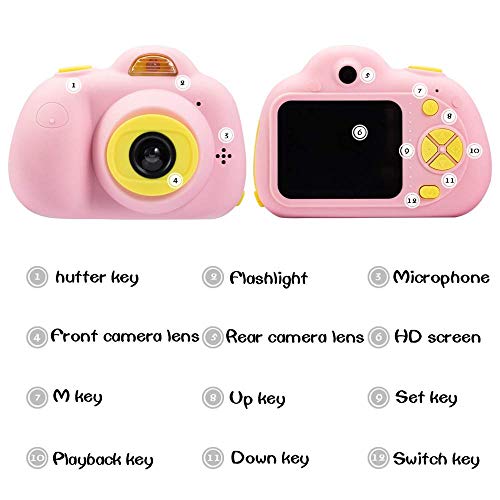 image for Duddy Cam Mini Dual Digital Camera Gift for 3-10 Years Old Kids on Bir