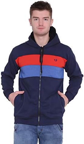 HIGH HILL Mens Wool Hooded Sweatshirt
