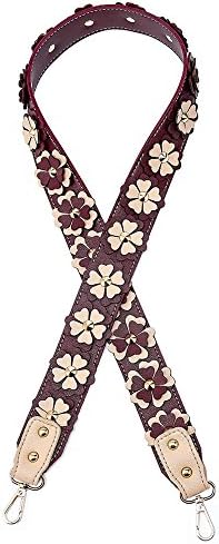 YsinoBear 2'' Wide Replacement Shoulder Strap with Swivel Hook Fabric Vintage Crossbody Handbags Straps (Style -2)