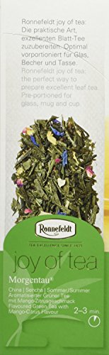 Ronnefeldt Morgentau "joy of tea" - Grüntee mit Mango - Zitrusgeschmack, 2er Pack – Bild 3