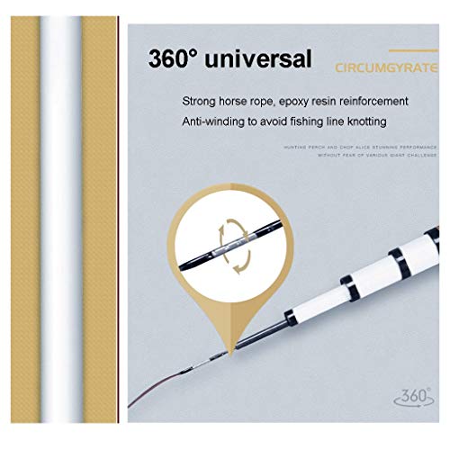 AHXF Tragbare Mini-Teleskop-Angelrute Und Angelrolle Set Angelrute Mit Spinnrollen Angelger?t Set Wasser Für Salzwasser… – Bild 3