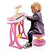 Reditmo Toddler Toy Keyboard, Kids Piano Electronic Organ 31 Keys, with Microphone, Firmer Stool, Educational Toy for 3-6 Years Old Children, Baby, Toddlers, Pink