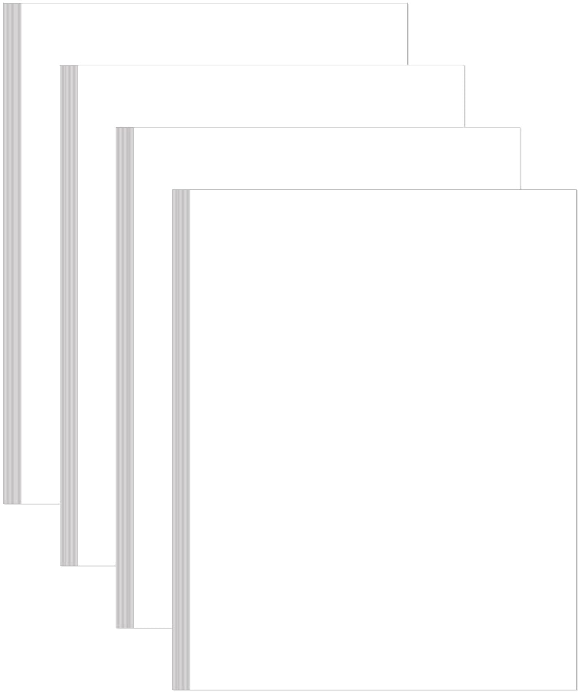 Photo 1 of (4-Pack) 8.5" x 11" White Cardstock Paper, 65lb Thick Cover Stock Paper, 200 Sheets Legal Cardstock Printer Paper for Arts and Crafts, Office Printing, Posters