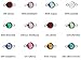 12pc Set of Genuine Swarovski Birthstone Channel Connectors or Links Silver Plated