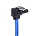 eBoot 6 Pack 18 Inch SATA III 6.0 Gbps Cable with Locking Latch and 90-Degree Plug, Blue