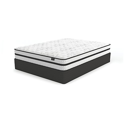 Signature Design by Ashley Chime 10 Inch Medium Firm Hybrid Mattress, CertiPUR-US Certified Foam,Twin, White