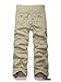 OCHENTA Men's Cotton Washed Multi Pockets Military Cargo Pant