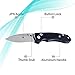 Tangram Manual Button Knife Folding Pocket Knife ACUTO440 Drop-Point Sharp Blade Button Lock Black Aluminum Handle Knife,Kim Ning Vector TG3003A1