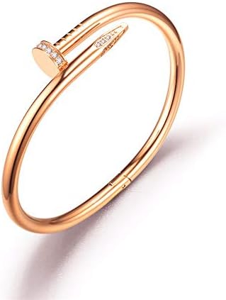 Fsacai Titanium Steel Bangle Women's Fashion Classic Lovely Brilliance Bracelet - Gifts Women Bracelet