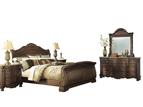 Amazon Com Ashley North Shore 5pc Bedroom Set Cal King