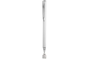 HARFINGTON Telescoping Magnetic Pickup Tool 1.5LB Stainless Steel 4.7" to 19.7" Extendable Magnet Retrieval Stick with Pocket