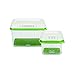 Rubbermaid FreshWorks Produce Saver Food Storage Container, Small and Large, Green, 2-Piece Set 1951433