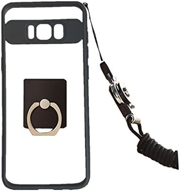 Case for Galaxy S8, Anti-drop Protection Shell Case with Adjustable Detachable Neck Lanyard Hanging Neck Strap Lanyard and Ring Holder Cover for Samsung Galaxy S8 2017 Release