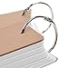 COSMOS Pack of 2 Binder Ring Easy Flip White Note Cards Study Cards