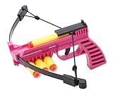 NXT GENERATION Pink Crossbow Pistol - Light, Compact, and Accurate, Archery and Pistol Target Practice - Practice Play for Kids - Incl 3 Safe Foam Suction Cup Dart Projectiles and Built in Quiver