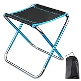 AHCSMRE Folding Camping Stool for Adults Kids (12″12″11″),Mini Camp Chair Lightweight Portable Seat for Camping Fishing Hiking Gardening and Beach with Camp Stool Storage Bag